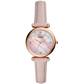 Watch strap Fossil ES4525 Leather Pink 12mm